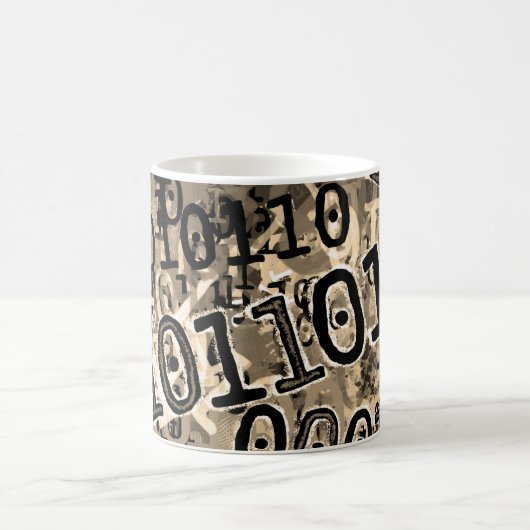 Nerdy Binary Code Koffiemok (Center)