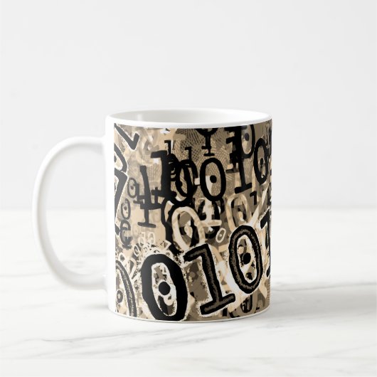 Nerdy Binary Code Koffiemok (Links)