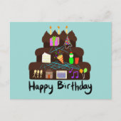 Nerdy Birthday Neural Network Briefkaart (Voorkant)