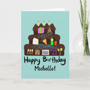 Nerdy Birthday Neural Network Kaart