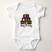 Nerdy Birthday Neural Network Romper (Voorkant)
