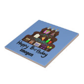 Nerdy Birthday Neural Network Tegeltje (Zijkant)