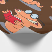 Nerdy Bookworm leest een boek Cadeaupapier