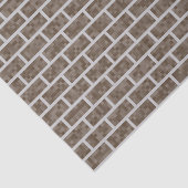 Nerdy, bruin, 8-bits graphics look bakstenen patro tissuepapier (Detail)