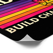 Nerdy Dads Build Character, Retro Tabletop Rpg Fat Poster (Hoek)