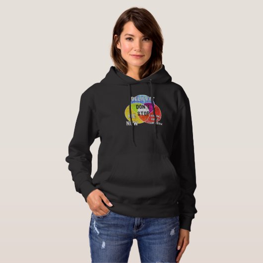 Nerdy Don't Stop Venn Diagram Algebra Math Teacher Hoodie (Voorkant volledig)