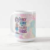 Nerdy Funny Women's Coffee Mug Koffiemok (Voorkant links)