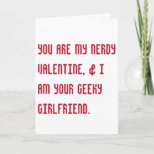 nerdy + geeky valentine's day carte romantique