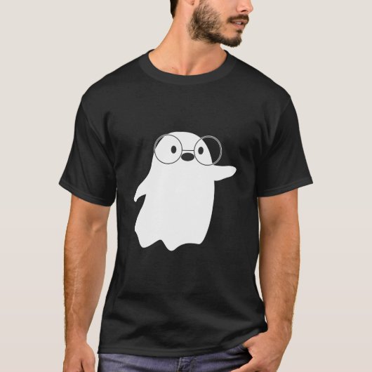 Nerdy Ghost Kawaii Fashion T-shirt (Voorkant)