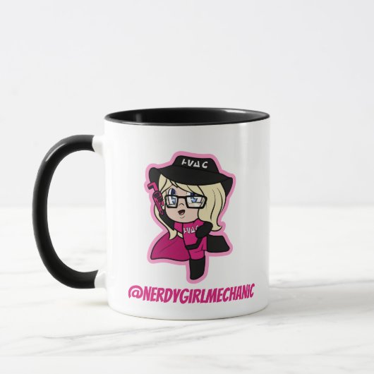 Nerdy Girl Superhero Mug Mini (Gauche)