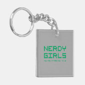 Nerdy Girls 2 Sleutelhanger (Voorkant Links)