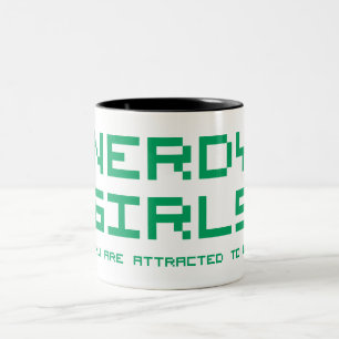 Nerdy Girls 2 Tweekleurige Koffiemok