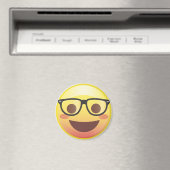 Nerdy glazen Happy Emoji Magnet Magneet (Insitu (Vaatwasser))