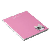 Nerdy Gray Tabby Cat Notitieblok (Schuin)