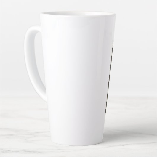 Nerdy meisjes heersen over de wereld latte mok (Linkerhoek)