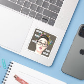 Nerdy meisjes heersen over de wereld sticker (Laptop met iPhone)