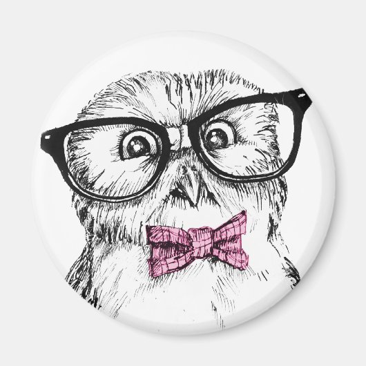 Nerdy owlet magneet (Voorkant)