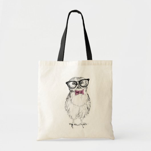 Nerdy Owlet Tote Bag (Voorkant)