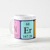 Nerdy périodique table mot mug (Devant gauche)
