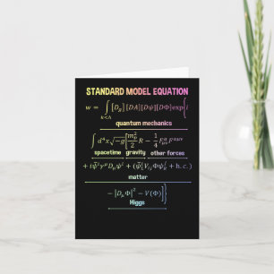 Nerdy Standaard Model Vergelijking - Gift voor de Kaart