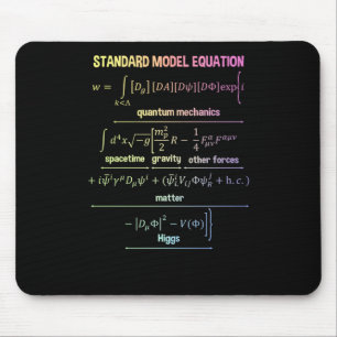 Nerdy Standaard Model Vergelijking - Gift voor de  Muismat