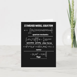 Nerdy Standaard Model Vergelijking – Gift voor Nat Kaart