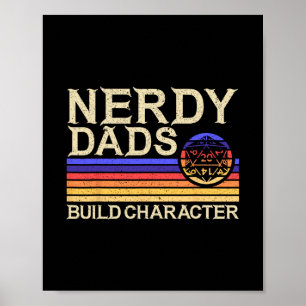 Nerdy Vader Rpg Gamen D20 Tafel Games Grappig Rpg Poster