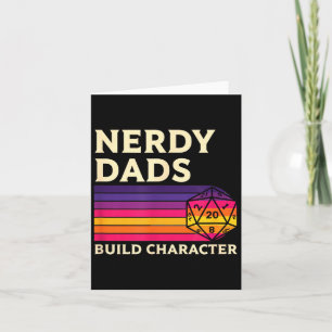 Nerdy vaders bouwen karakter, retro tabletop RPG v Kaart