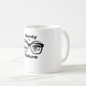 Nerdy van Natuur Funny Geek Design met bril Koffiemok (Voorkant rechts)