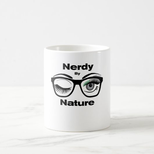 Nerdy van Natuur Funny Geek Design met bril Koffiemok (Center)