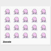 Nerdy Vierkante Sticker (Vel)