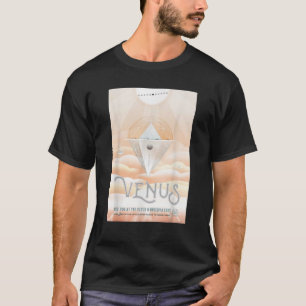 Nerdy Vintage Venus Planeet Ruimte Reis Wetenschap T-shirt