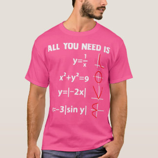 Nerdy Wiskunde vergelijking wiskunde wetenschappen T-shirt
