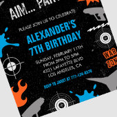 Nerf invitations anniversaire top canon eau dart g