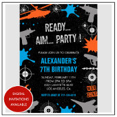 Nerf invitations anniversaire top canon eau dart g