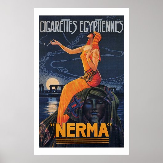 NERMA Cigaretes Egyptenaren Poster (Voorkant)