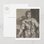 Nero Claudius Caesar Emperor van Rome 54-68 AD Briefkaart (Voorkant / Achterkant)