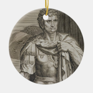 Nero Claudius Caesar Emperor van Rome 54-68 AD eng Keramisch Ornament