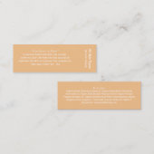 Neroli-ingrediëntenkaart Mini Visitekaartje (Voorkant / Achterkant)