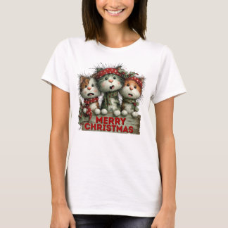 Nerry Christmas Cats T-shirt
