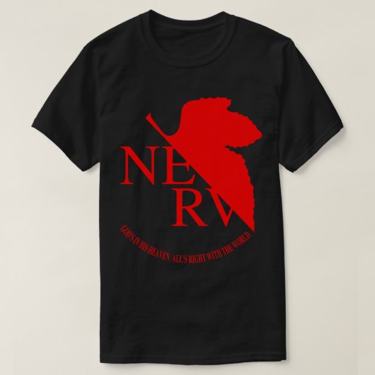Nerv Logo, Neon Genesis Evangelion Essential T-Shi T-shirt (Design voorkant)