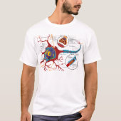 Nerve Cell Diagram Science T-shirt (Voorkant)
