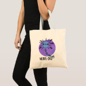 Nerve Funny Nerveus Nerveus Pun Tote Bag (Voorkant (product))
