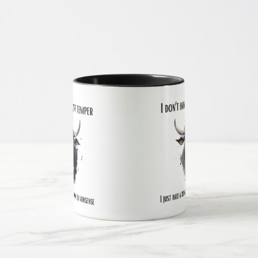 Nerveuze vriend collega verjaardag sarcastisch gra mok (Midden)