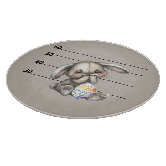 Nervous Bunny Police Lineup Snijplank (Hoek)