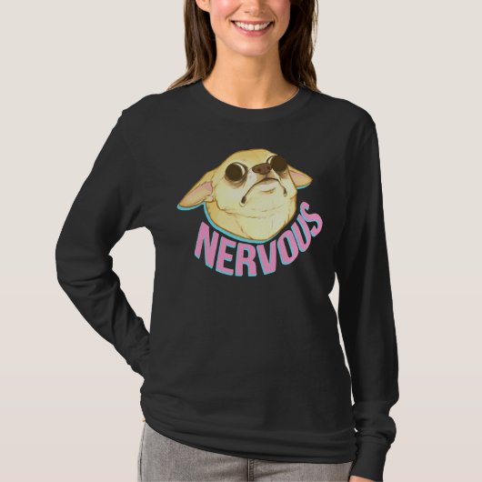 Nervous Chihuahua T-shirt (Voorkant)