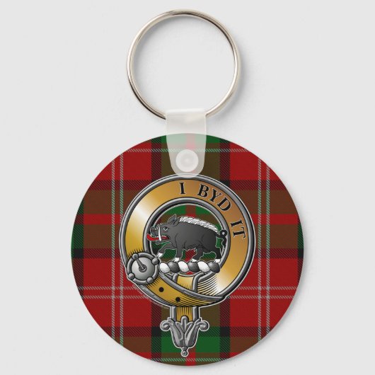 Nesbitt Tartan & Badge Sleutelhanger (Voorkant)
