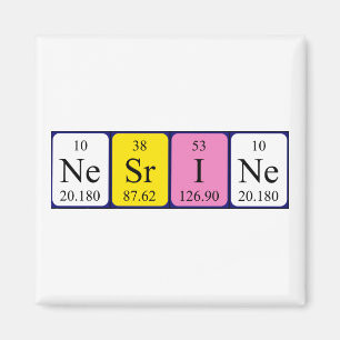 Nesrine periodieke table name magnet magneet