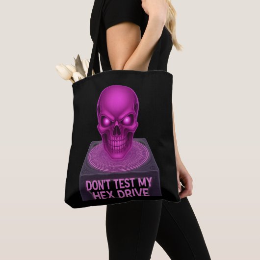 N'essaie pas mon disque Hex - Sac fourre-tout Crân (De près)