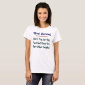 N'essayez pas d'un T-shirt Primes (Custom It) (Devant entier)